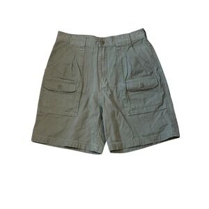 Cabelas Women Khaki Cargo Shorts Size 10 Reg 100% Cotton Casual Outdoor‎ Hiking